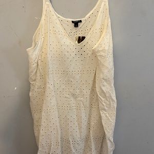 White Eyelet Tank Blouse